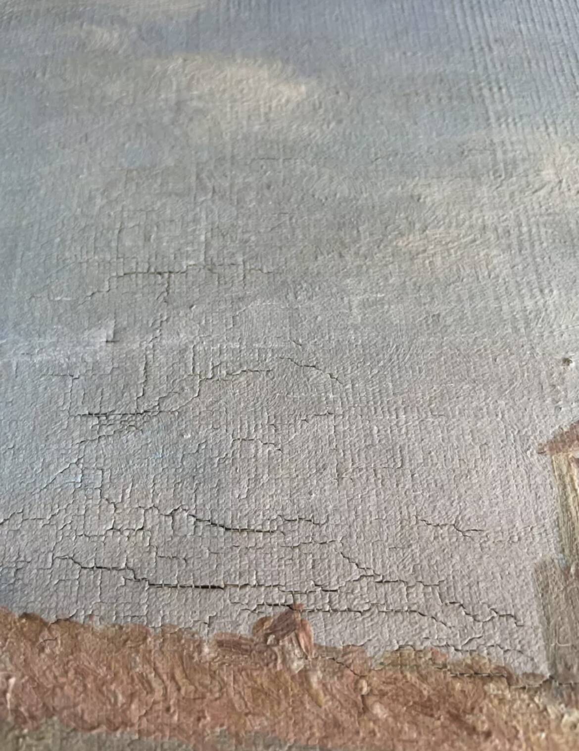 Oil on canvas Vendée landscape