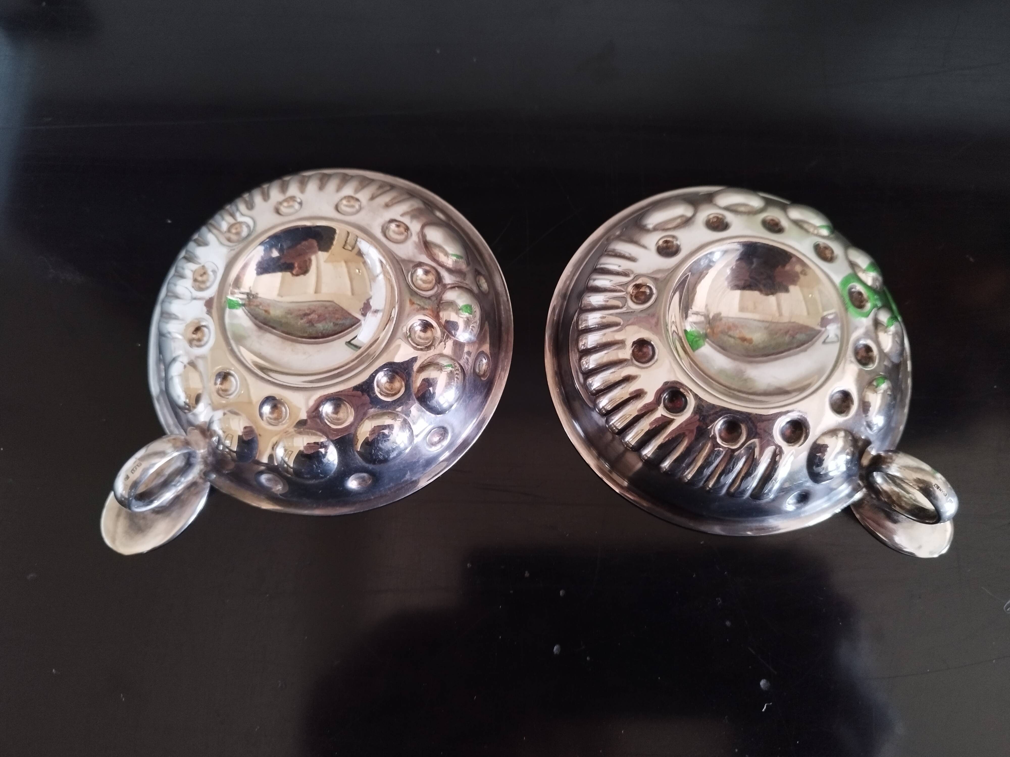 Taste wine tasting cup silver-plated saucer