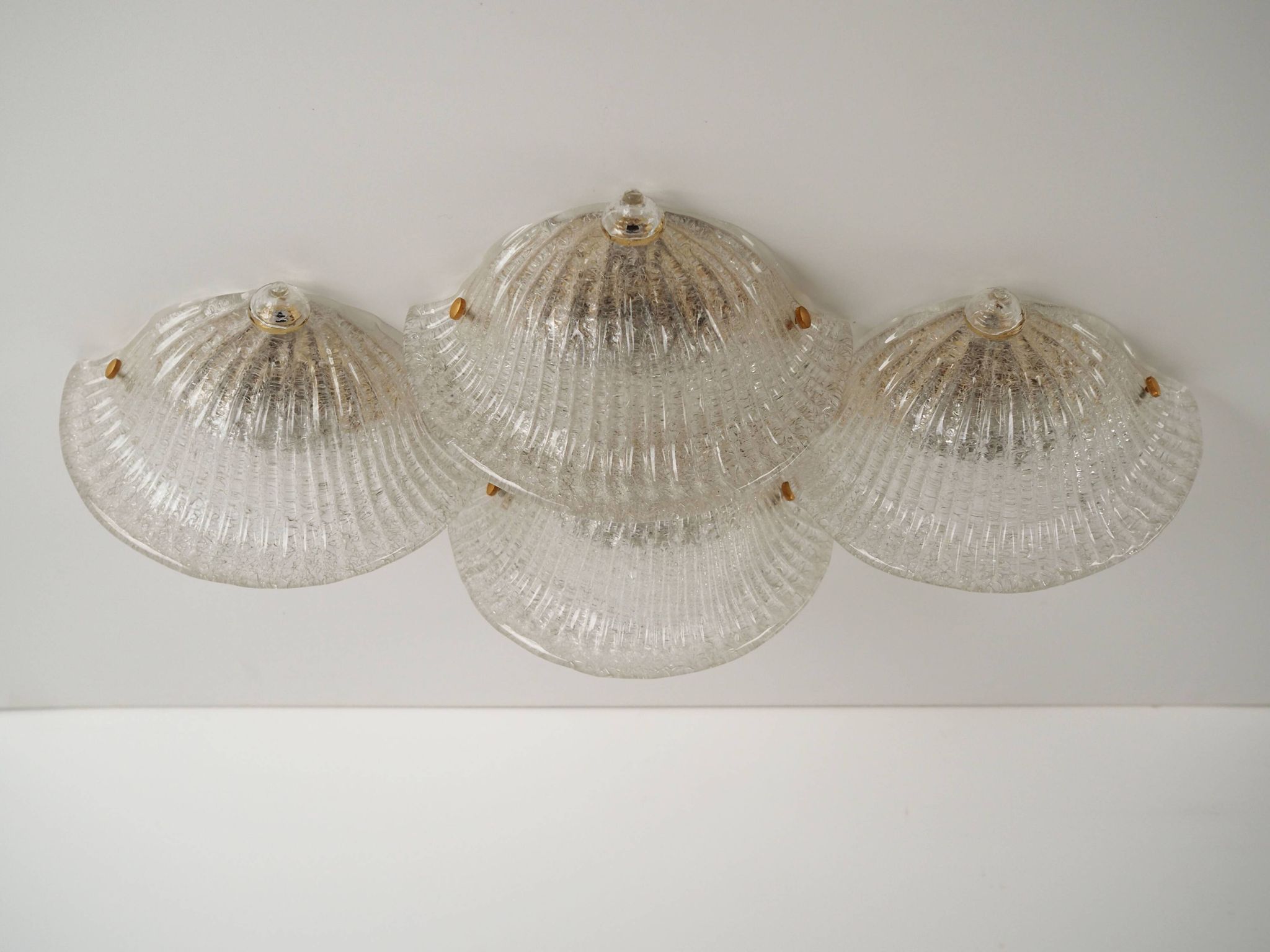 Wall lamp, Murano glass, Italian design, 1970s, manufacture: Italy