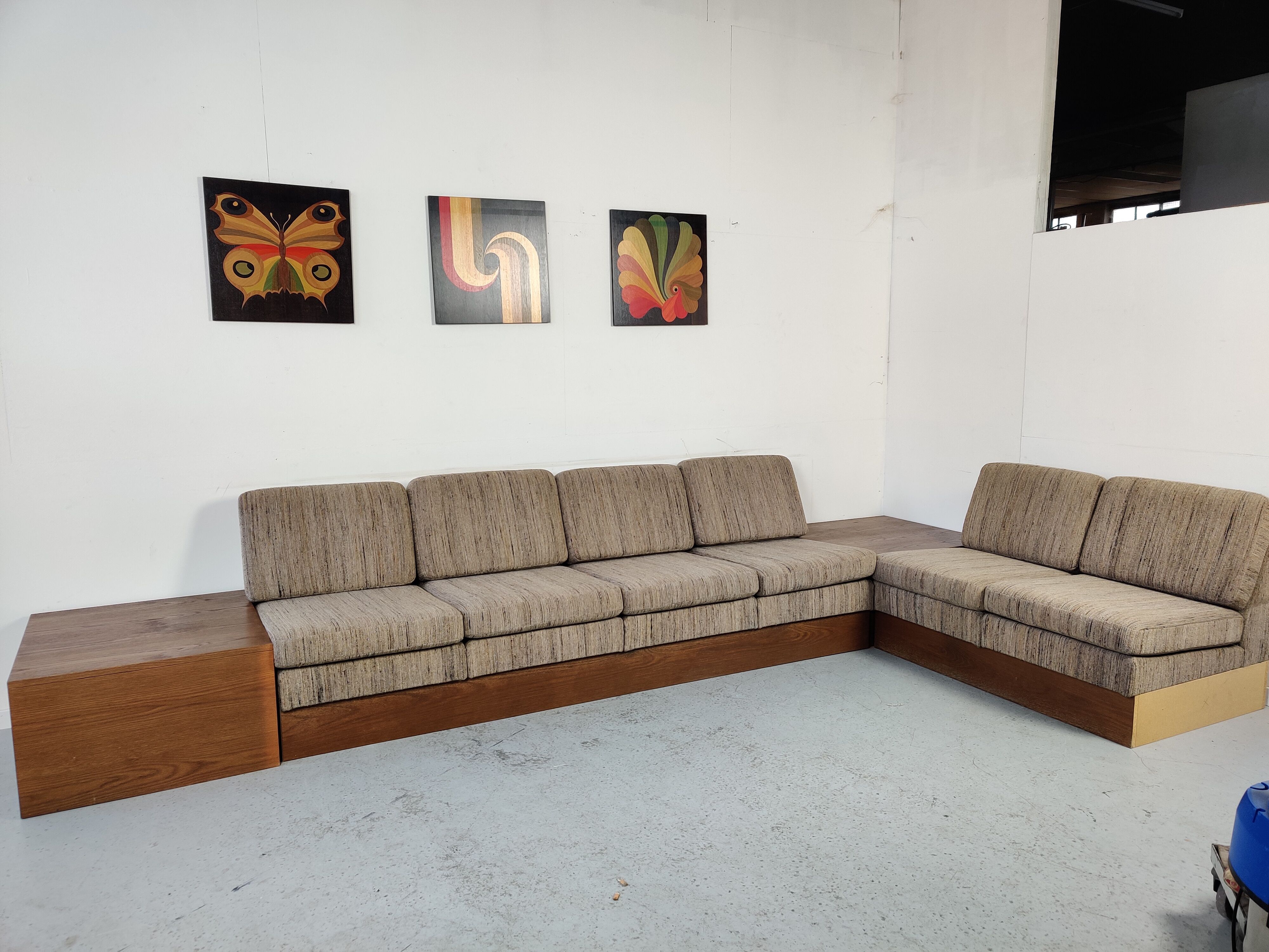 Vintage Scandinavian corner sofa COR, 60s/70s