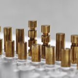 Modernist French Acrylic Glass Chess Set, 1970s, Set of 17