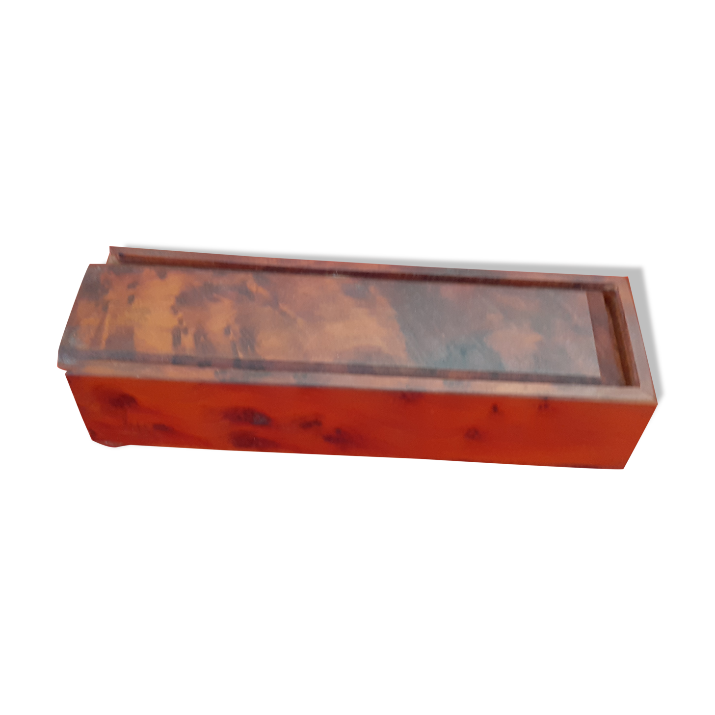 Set of wooden dominoes and mother-of-pearl numbers