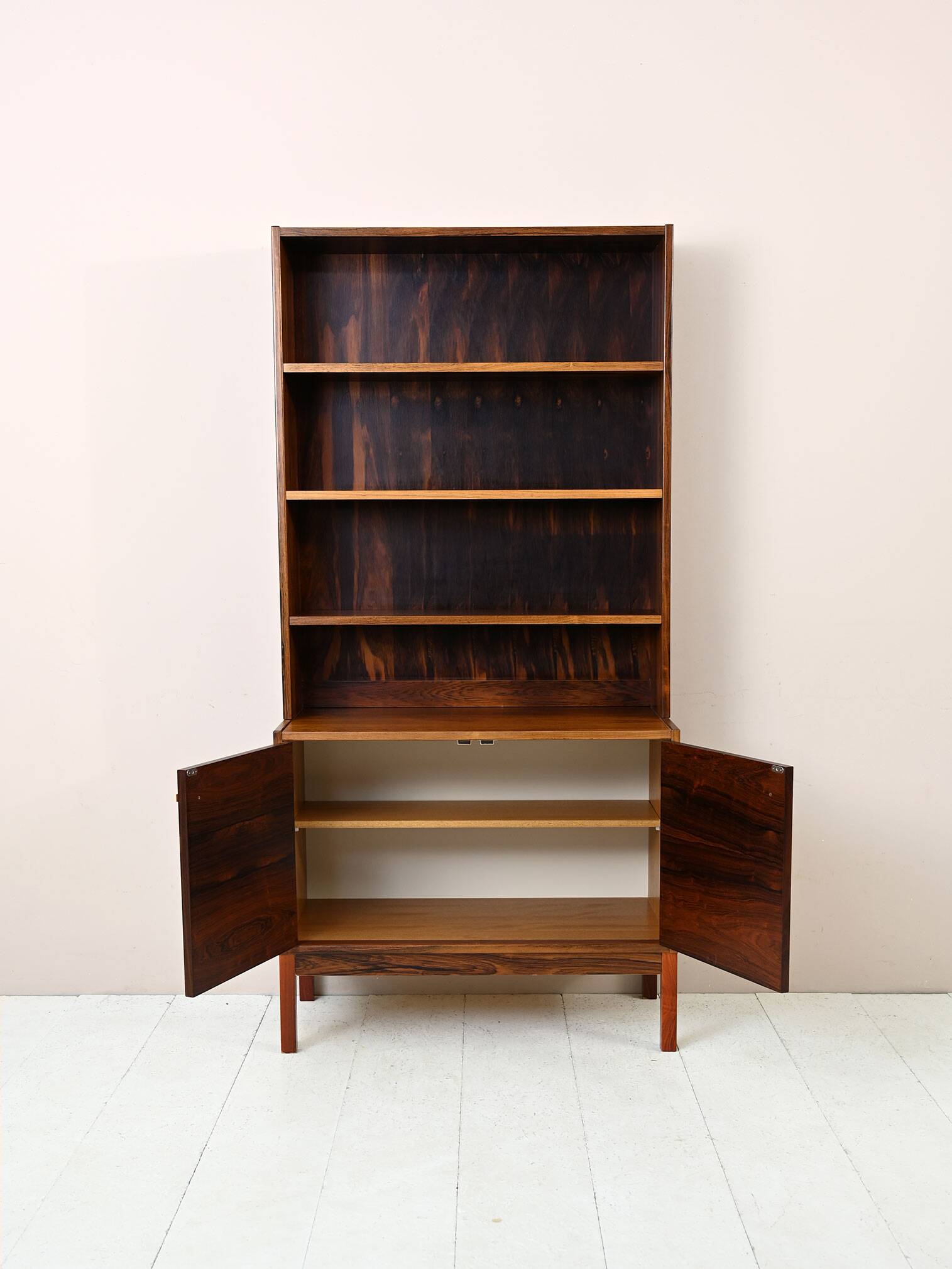 Scandinavian rosewood bookcase
