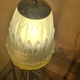 art nouveau lamp signed rolland paris style muller hettier and vincent 38x12
