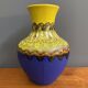 Yellow and Blue vase by Carstens Tönnieshof 1960s WGP
