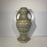 Outdoor vase / sculpture, HELMAN, Art Nouveau glazed stoneware, ca. 1900