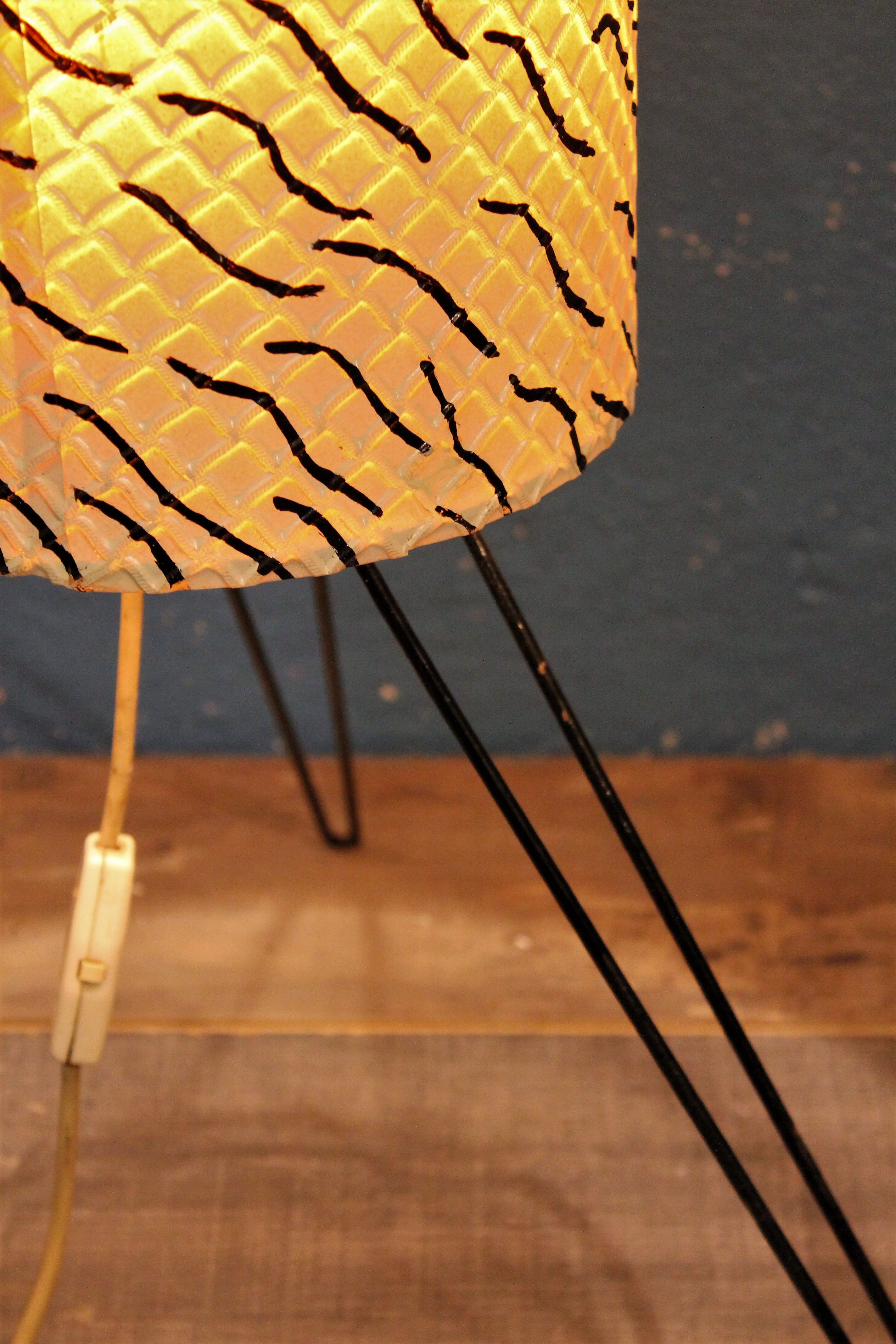 Lampadaire "Tube" tripode 1960s