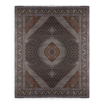 Oriental carpet Tabriz wool and silk: 2.50 x 3.50 metres "Galerie Sardje"