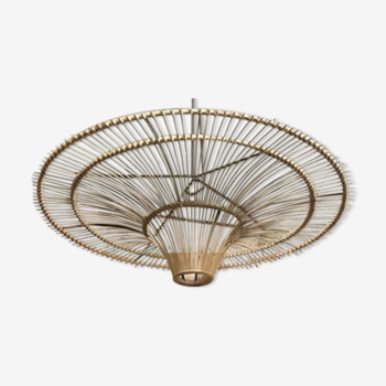 Natural rattan hanging lamp