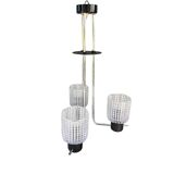 Elektroinstala Jílové pendant lamp, Czechoslovakia, 1970s, embossed glass