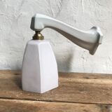 Art deco porcelain and opaline sconce