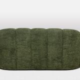 Sofa in bouclette fabric. Contemporary work.