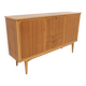 Scandinavian teak and oak sideboard, Sweden, 1960