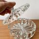 Vintage Glass Trinket Bowl with Lid