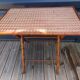 Table d'appoint en bambou pliable