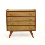 Vintage dresser 1950 solid wood compass feet