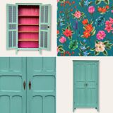 Parisian wardrobe art deco panel 1940