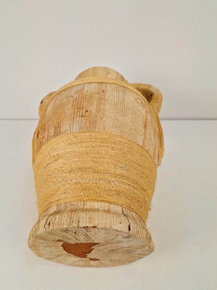 Mid-Century Terracotta Amphora Jar Vase with Handles, 1950s
