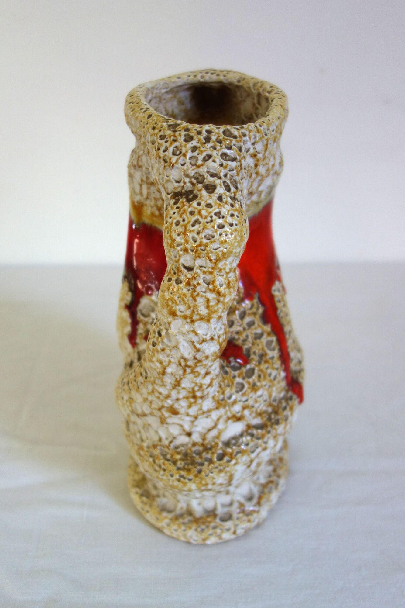 Vase fat lava Vallauris 60s