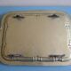 Ancien plateau thé métal argenté doré gilded silver-plated metal tea tray