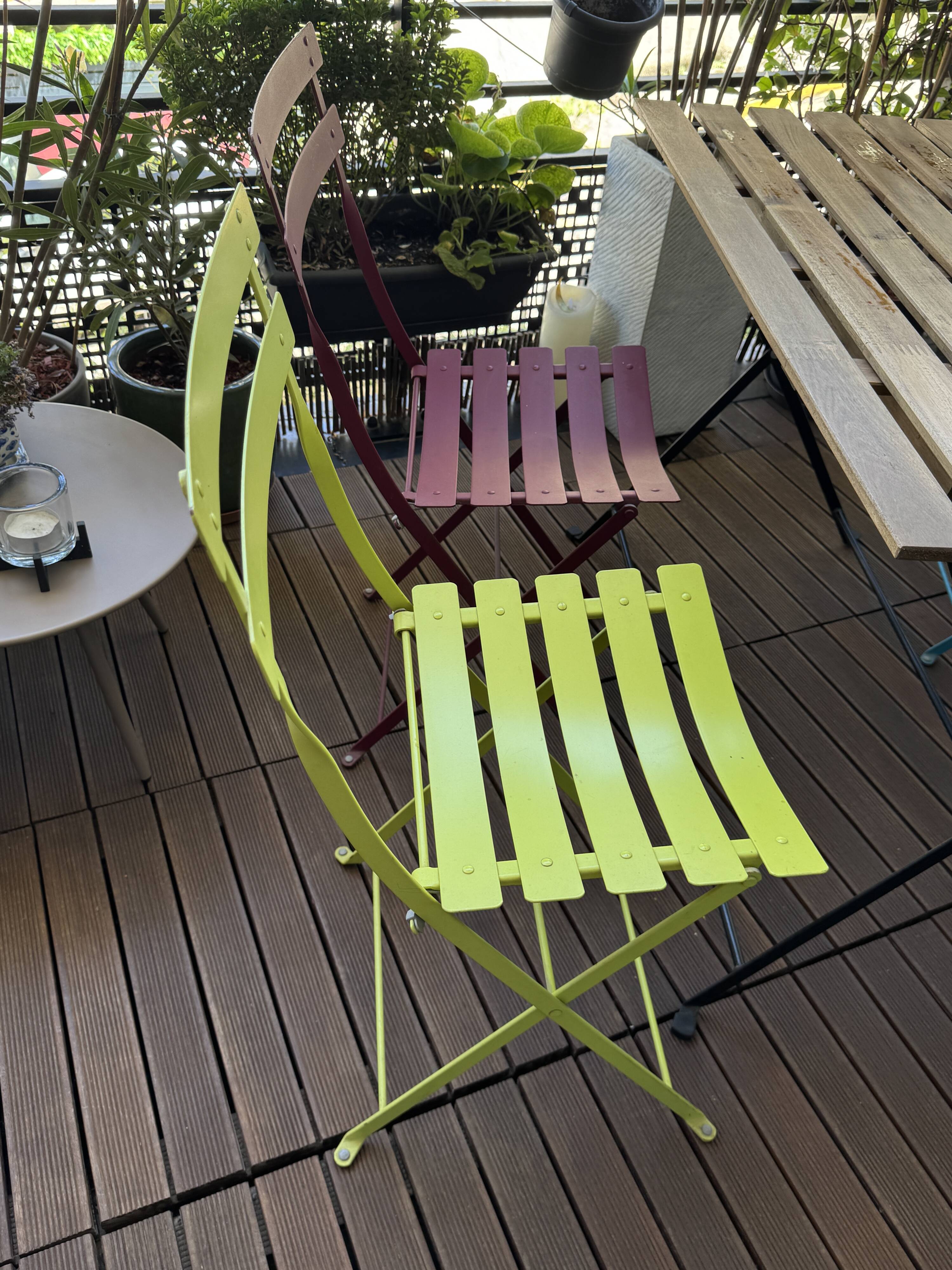 Mobilier jardin Fermob et table ikéa