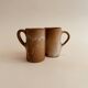 Lot de 2 tasses en grès vintage