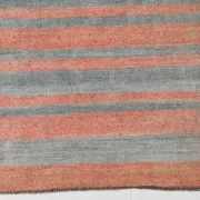 Dusty Pink Vintage Kilim Rug, Turkish Striped Bohemian Bedroom Decor 6x7