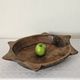 Antique wooden dish "Parat" India early 20th century