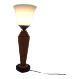 ART DECO TABLE LAMP, DESK LAMP WITH GLASS SHADE