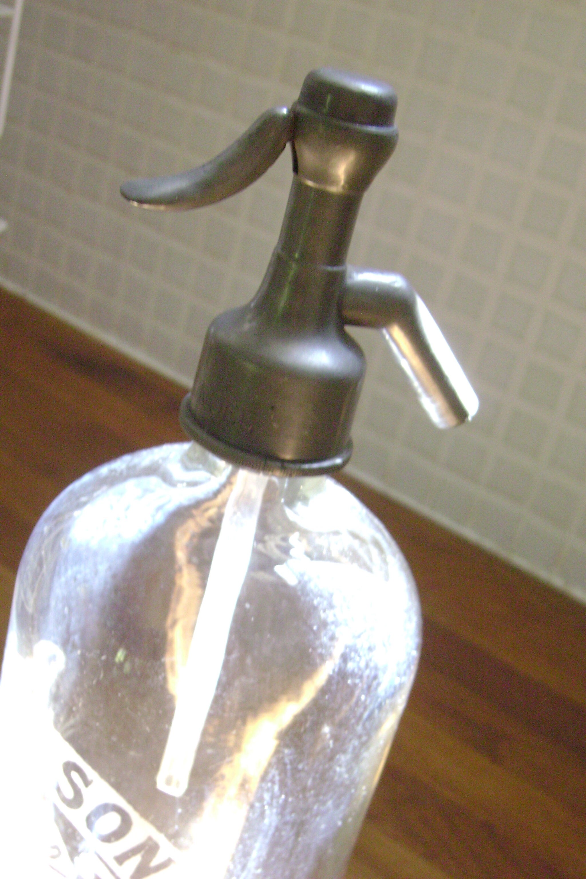 Vintage English siphon bottle