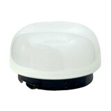 RZB ceiling lamp – Germany, 1970s, opal glass, 22 cm, E27