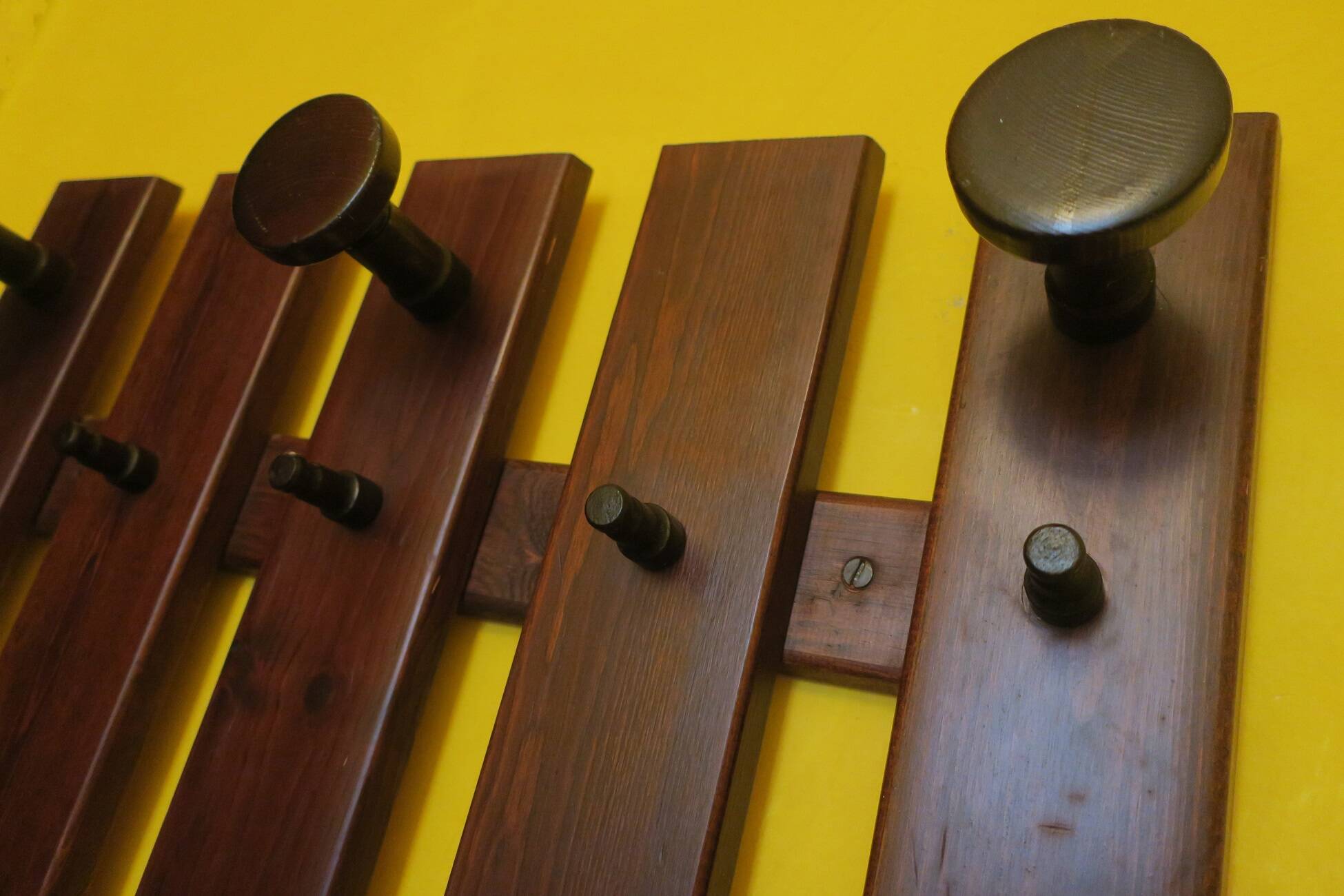 Mid century wall mounted coat and hat rack, 1960s