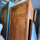 Art Deco wardrobe with oval mirror
