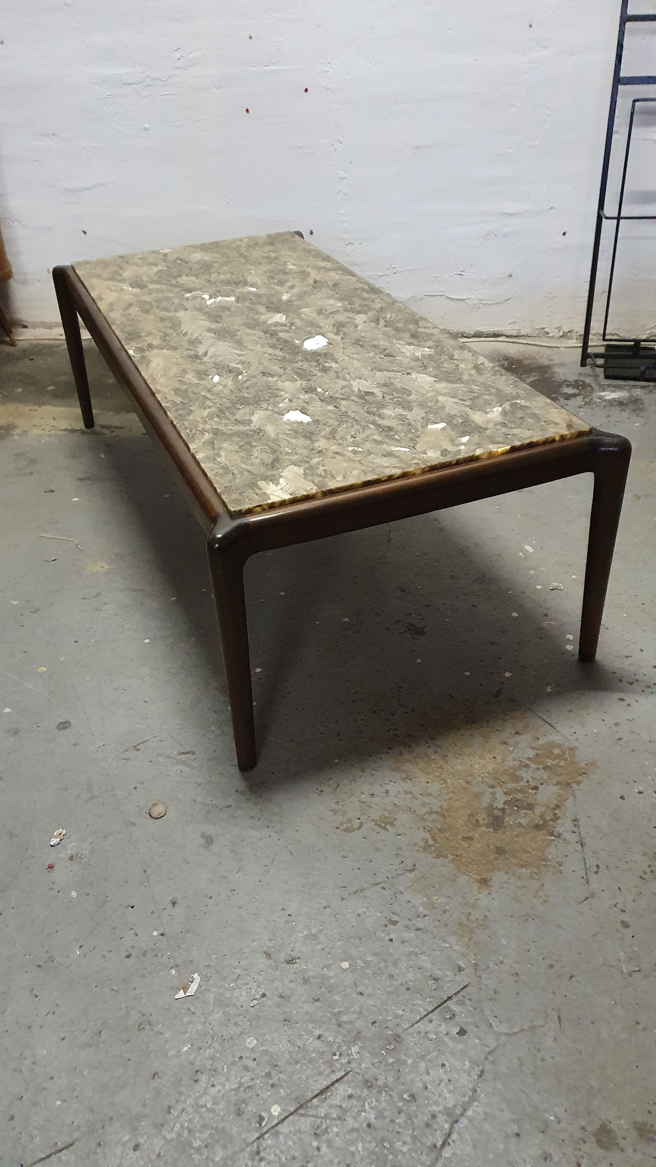 Coffee table top resin onyx 60s