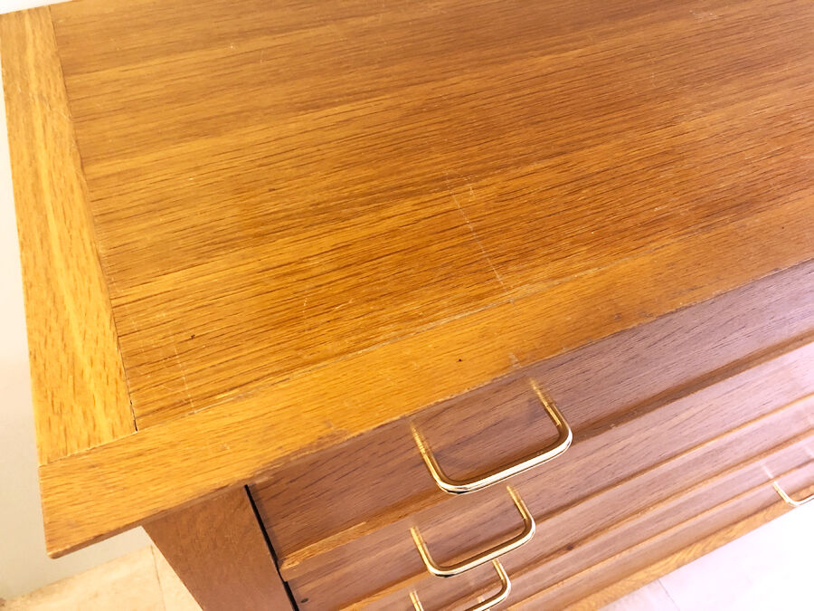 Commode vintage pieds compas 1960