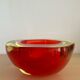 Two-tone Murano glass pocket emptier from the 70s