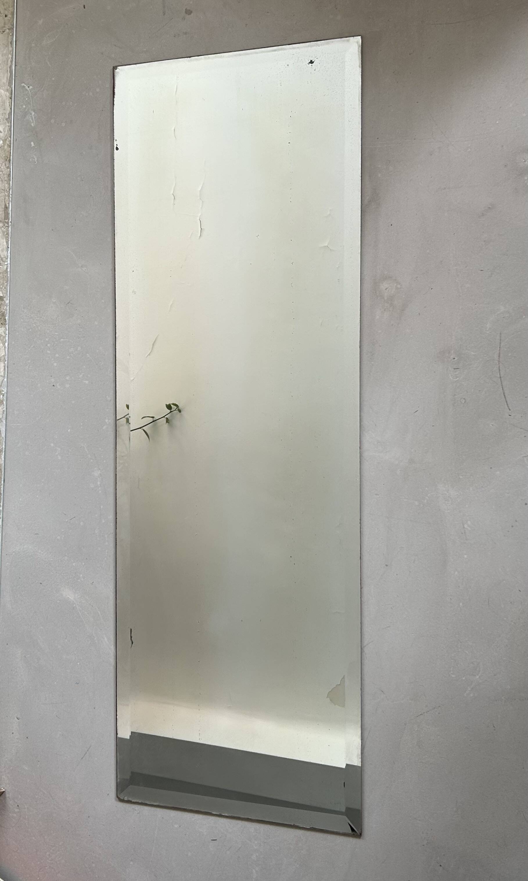 Antique bevelled mirror 48x144