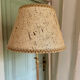 Vintage gold-plated tripod floor lamp