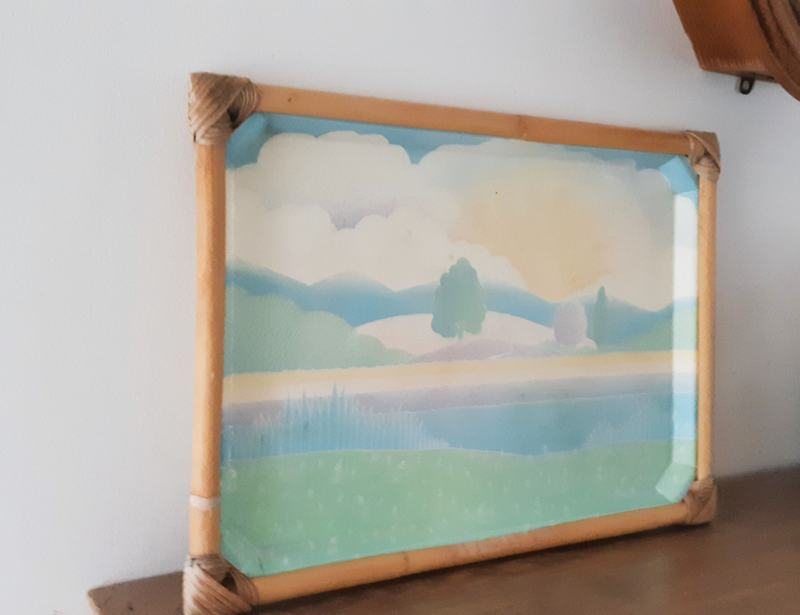 Fiberglass and rattan top