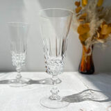 4 Arques crystal flutes, Tuileries model