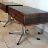 Paire de chevets en palissandre