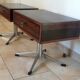 Paire de chevets en palissandre