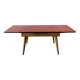 Table à rallonges en Formica et pieds bois