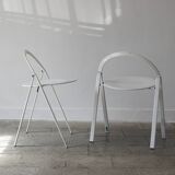 Mid-Century Italian Folding Chairs by Giorgio Cattelan for Cidue, Italy, 1970s, Set of 2