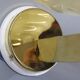 Pair of Czechoslovak Art Deco wall sconces from the 1940s in brass with opaline glass shades.