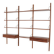 Cado modular shelving, teak veneer, Danish design, 1960s