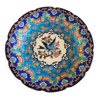 Fruit bowl, Longwy enamels