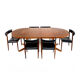 Table danoise en teck extensible vintage des années 60