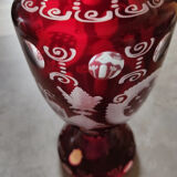 Bohemian crystal vase