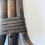 Wall hook, rattan coat rack